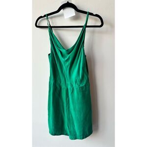 Karina Grimaldi Women's Green Cowl Neck Romper Size small Summer Casual